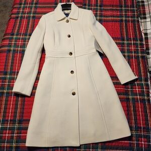 J. Crew Ivory Wool Blend Lady Day Coat Size 2 Nwt